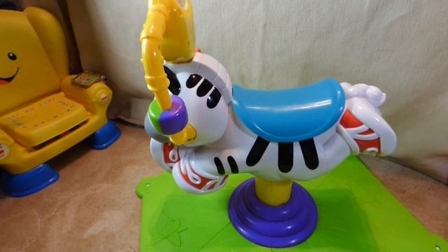 Fisher Price  Bounce & Spin Zebra toy.Go Baby Go!