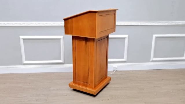 119767 wood podium deluxe church pulpit lectern speech school event agency fixturedisplays 3D