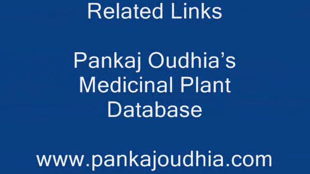 Octonary Ingredients of Vallisneria spiralis Formulations: Pankaj Oudhia's Medicinal Plant Database