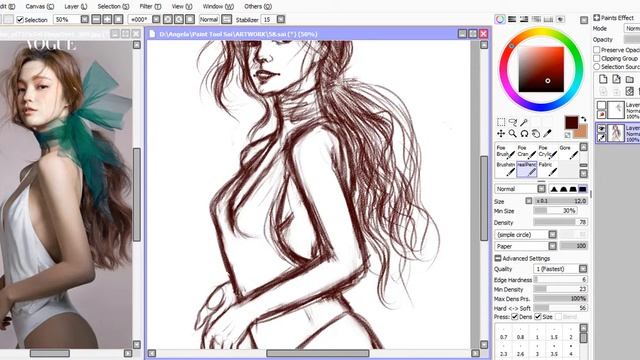 Paint Tool SAI Speedpaint - Into The Dark