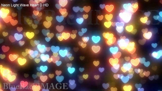 Neon lights heart love illumination glow Xmas Christmas abstract colorful Neon Light Wave Heart D H