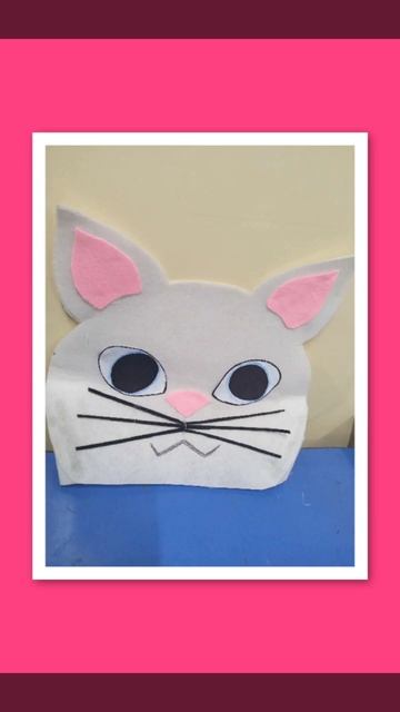 cat mask from felt