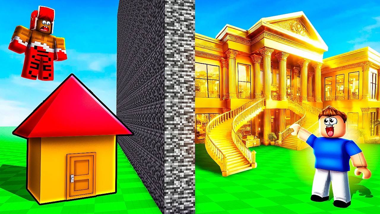 🚫 ИСПОЛЬЗУЮ ЗАПРЕТНЫЕ ЧИТЫ ДЛЯ ПОСТРОЙКИ ДОМА! БИТВА СТРОИТЕЛЕЙ В ROBLOX 🏠🔥