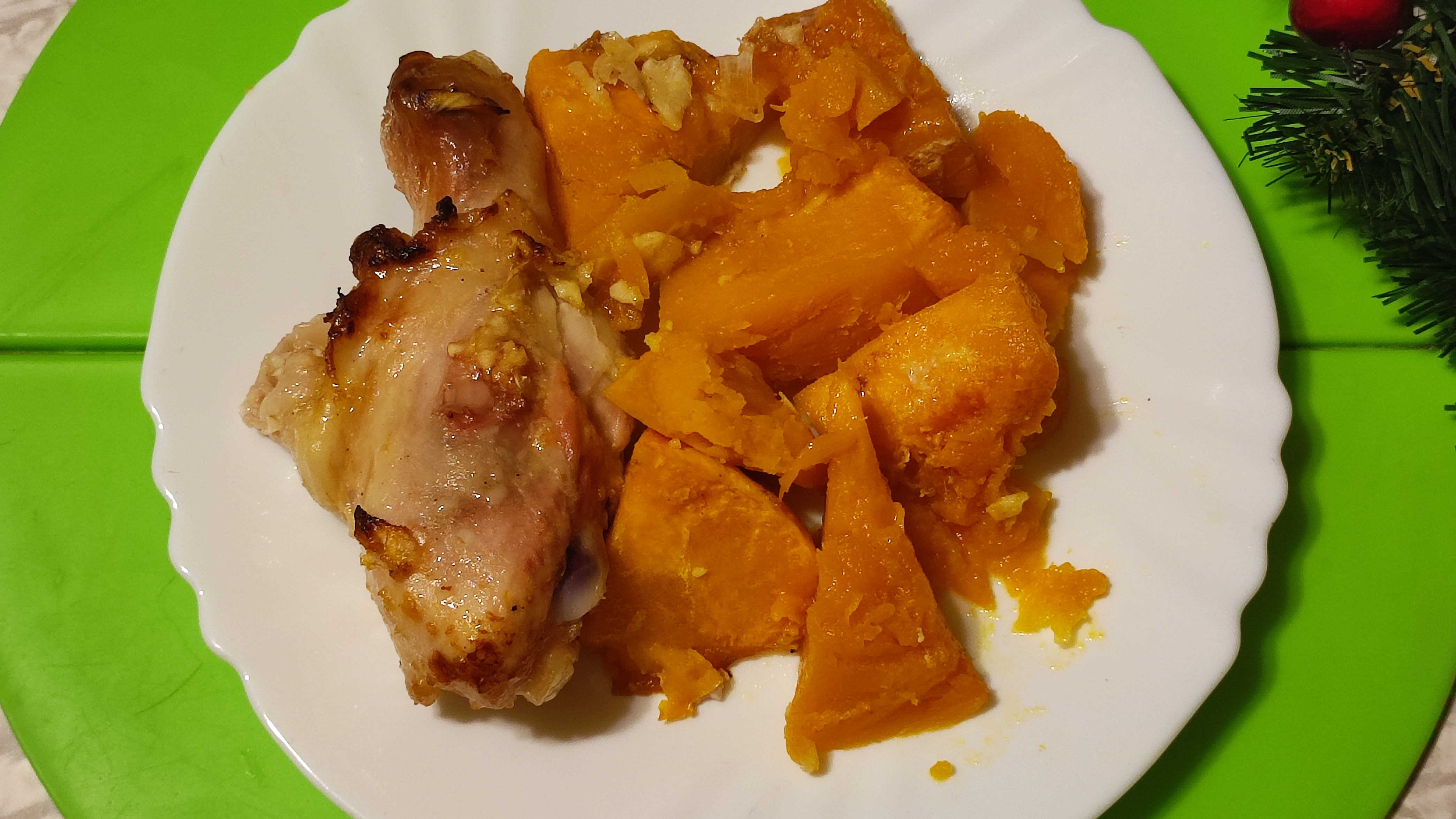 СуперКухня! Курица с тыквой в лимонно- медовом соусе. Диетический ужин для стройной фигуры.