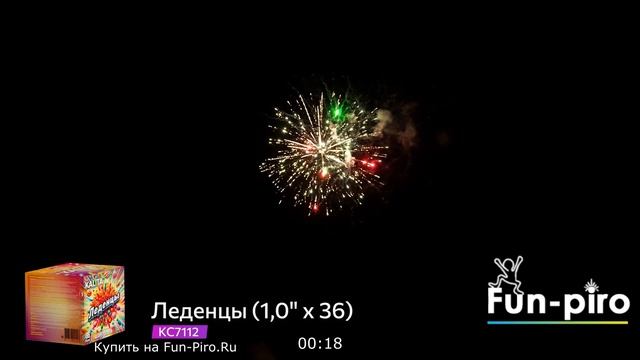 Салютная установка “Леденцы” – 36 залпов. 1,0″калибр