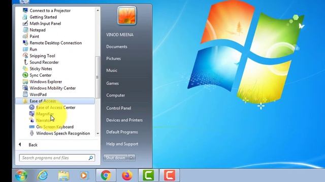 How to open  On-screen Keyboard In Hindi! rudra vision pc issueslaptop screen keyboard windows 7