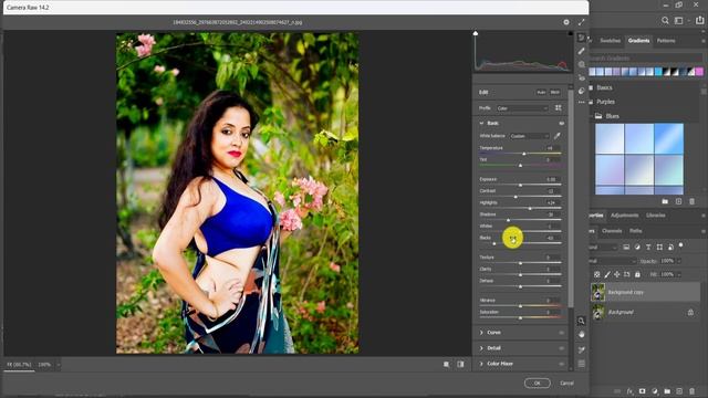 HDR Camera Raw Trick Black Tone Photo Editing Tutorial | Photoshop cc Background Colour Change