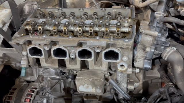 Шкода Рапид 2017г 1.6L срезало зубья ремня грм! Часть 1 👍