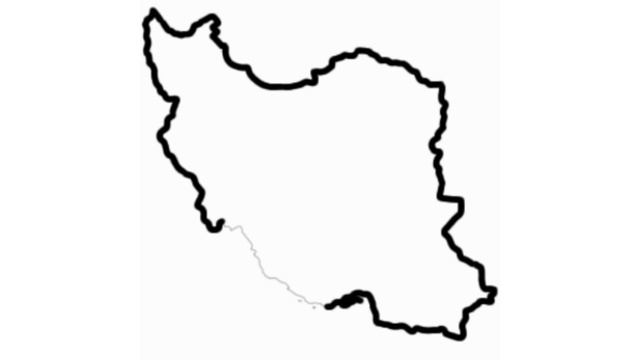 iran flag map