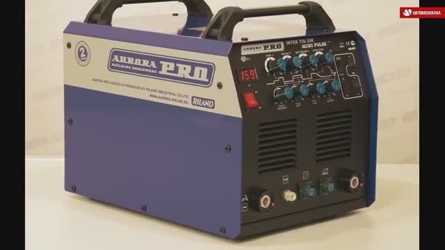 Аппарат аргонодуговой сварки AuroraPRO INTER TIG 200 AC_DC PULSE (TIG+MMA) (MOSFET)