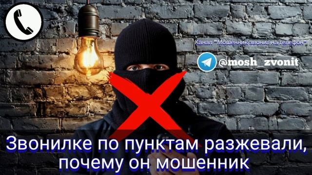 Звонилке по пунктам разжевали, почему он мошенник