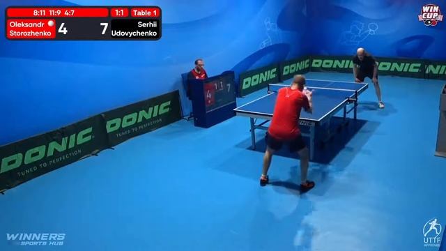 23:30 Oleksandr Storozhenko 2 - 3 Serhii Udovychenko West 1 WIN CUP 23.08.2022 | TABLE TENNIS WINCU