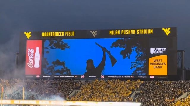 9.16.2023 WVU vs Pitt Football Team Entrance