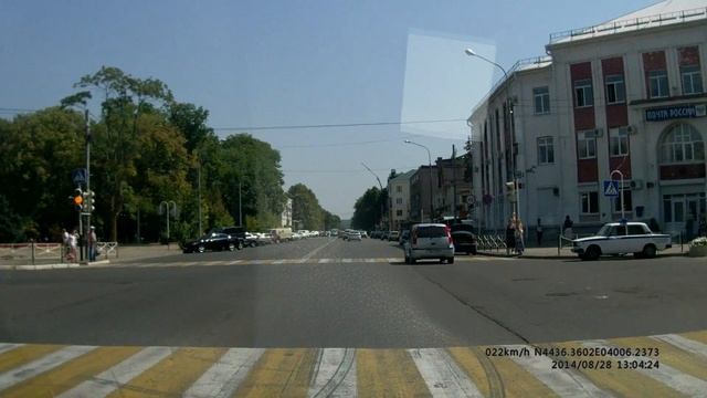 Майкоп Советская-Краснооктябрьская проезд на красный свет