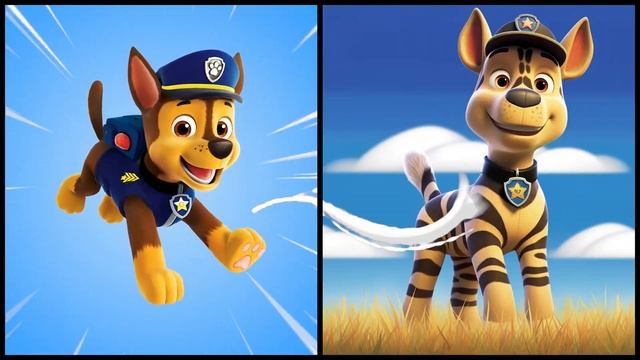 🦓 PAW PATROL as ZEBRA 🦴 All Characters 2023