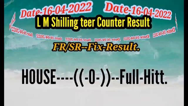 L M Shillong teer Counter Result|DATE-16-04-2022|shillong Number,Video highlightTARGET| NUMBER|TEER