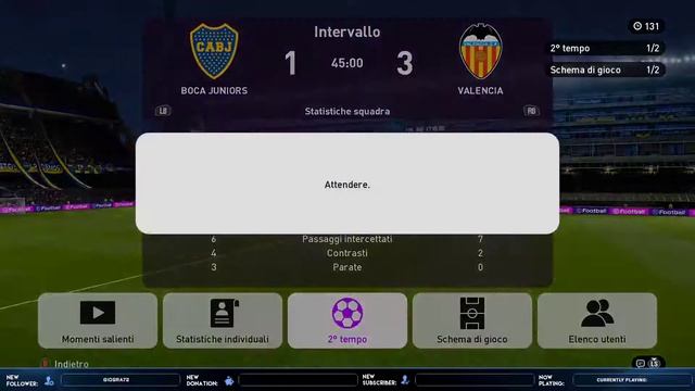 PREMIUM LEAGUE 2019/2020: Campionato | 19^ Andata | Boca Juniors Vs Valencia