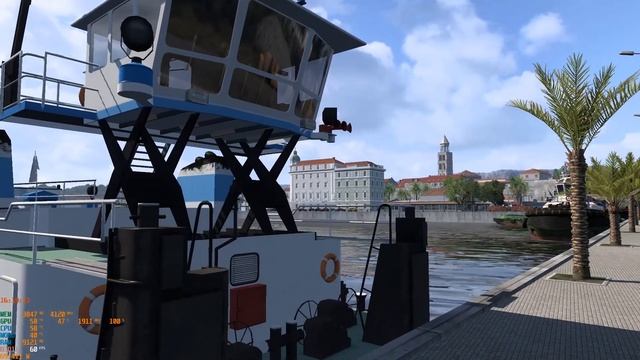 Grad SPLIT PANORAMA VIEWING. ETS2 Euro Truck. Play Game. Hrvatska.