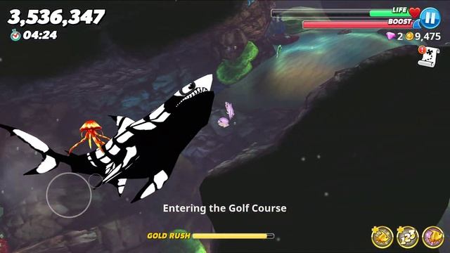 Hungry Shark World - Skeleton Megalodon New Halloween Skin Mod - All 39 Sharks Unlocked Gameplay