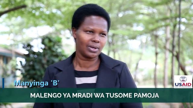 Eng. Joyce M. Baravuga_ REO - Morogoro - MALENGO YA MRADI WA TUSOME PAMOJA.