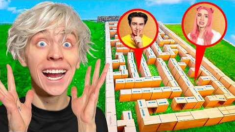 Влад А4 Построили Гигантский КАРТОННЫЙ ЛАБИРИНТ ! Видео а4
