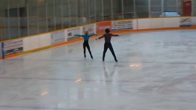 Russian Skaters practicing in Abbotsford