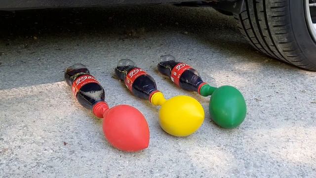 Experiment Car vs Coca Cola vs color Balloons | Crushing Crunchy & Soft Things by Car