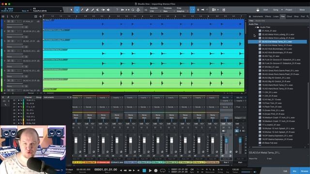 How To Import Stereo Audio Files Into #StudioOne???