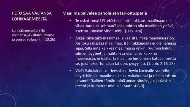 Marko Sagulin Ilmestyskirja Osa 24 Ilm 13:1-10