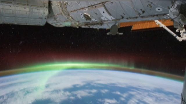 Northern Lights: aurora borealis from space International Space Station NASA images time-lapse