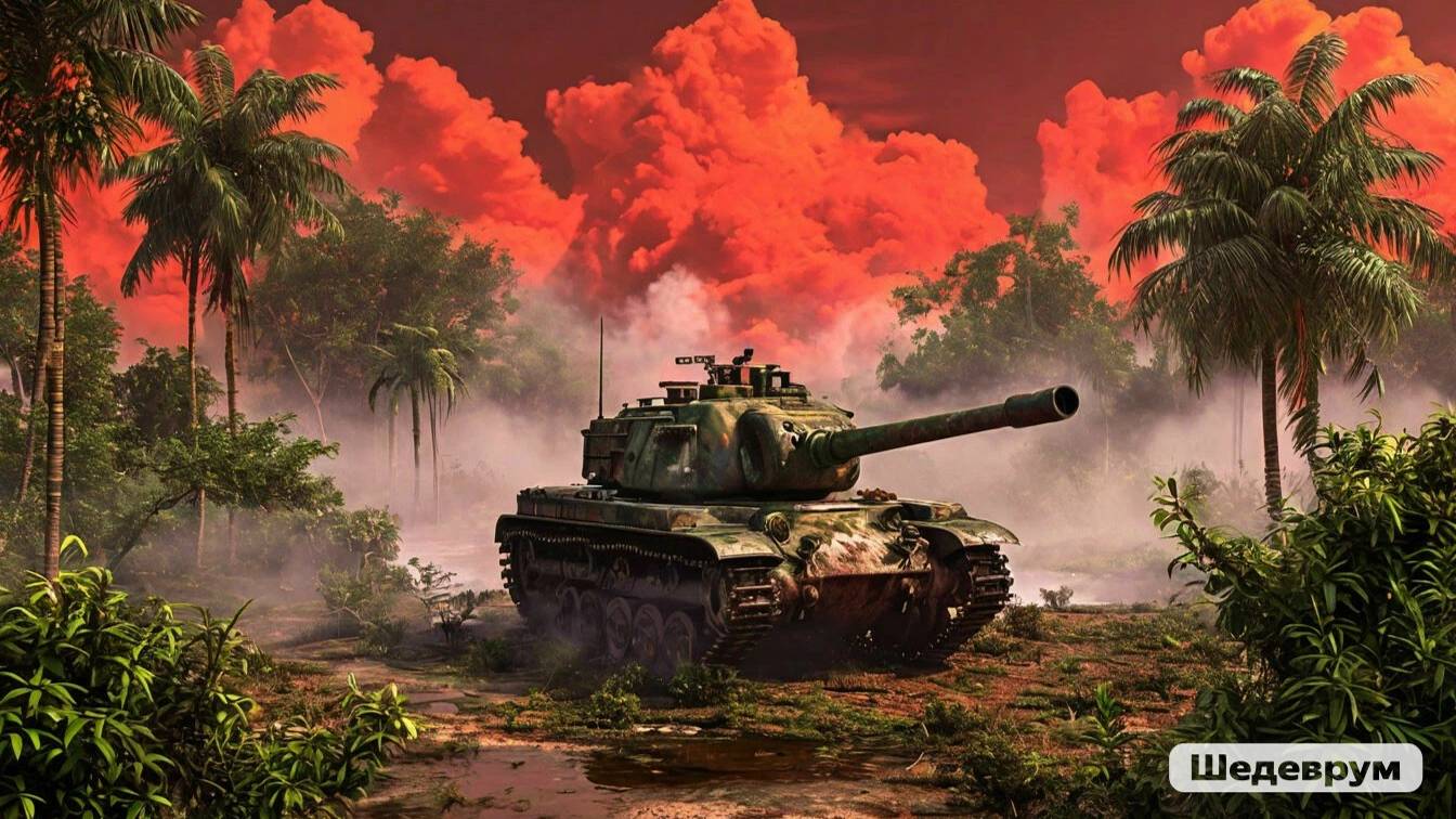 Советские песни и танк T-35 в виртуальном бою.