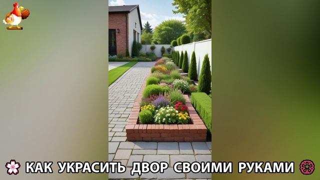 Как украсить двор дома фото идеи (20) 🏡 для дачи и сада своими руками 🌷🪻🌺💮