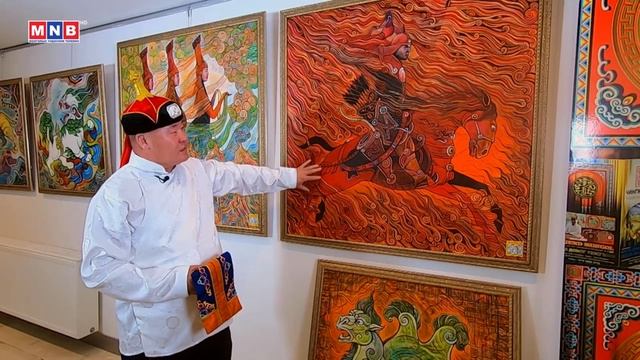 ARTIST TOM DASHNYAM. Chinggis Khaan National Museum Art exhibition Legend Mongol