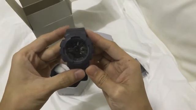 Unboxing Casio G-Shock GMAS110-CM Matte Dark Gray Watch