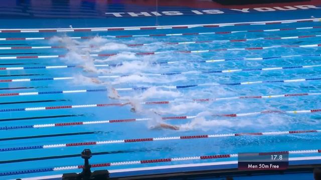 Splash n dash Caeleb Dressel in the 50m freestyle | U.S. Olympic Swimming Trials presented by Lilly