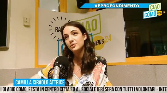 A CiaoComo la giovane attrice comasca Camilla Ciraolo: l'emozione del debutto con Pupi Avati