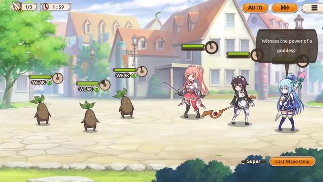 Konosuba Fantastic Days Event A Cafe For This Troubled Axis Follower! Normal Stage Speed Run