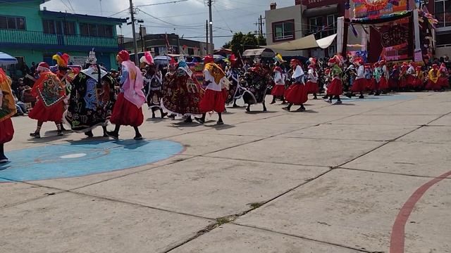 Danza de Moros y Cristianos San Juan Tetla 2022 Corte de Plaza