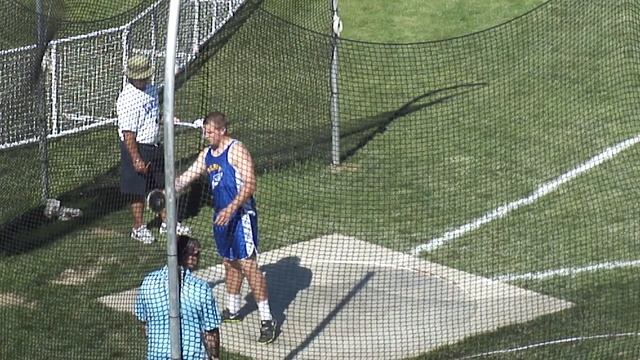 2012 WPIAL AAA - Discus - Zack Wisneski - Derry Area - Finals - 3rd throw - 154' 8"