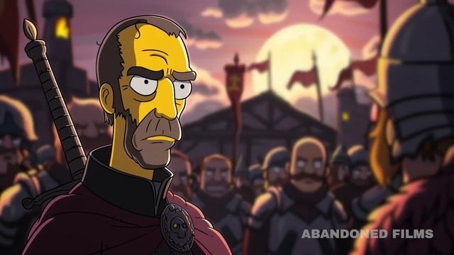 Game of Thrones in the style of The Simpsons