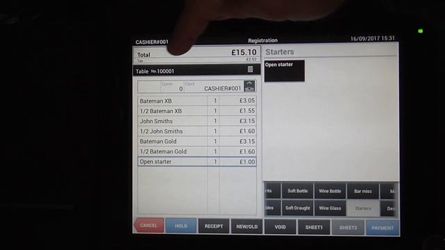 Casio VR-200 Pos - How to put a premium on a bill via a percentage