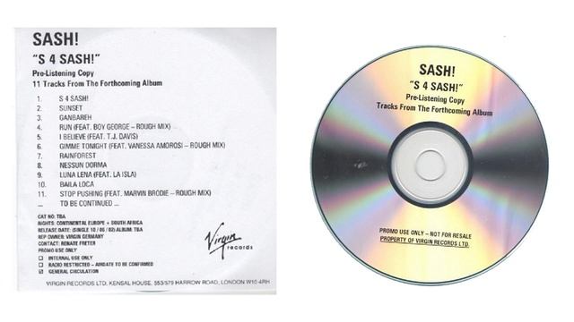 SASH! feat Vanessa Amorosi - Gimme Tonight (Rough Mix) (2002)