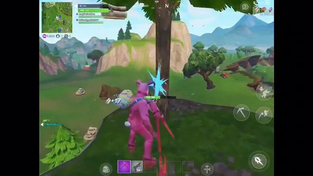 Fortnite gameplay with rabbit raider