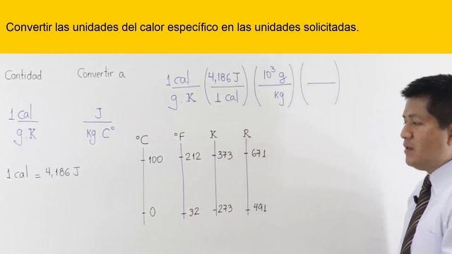 VÍDEO 05 - Conversión de unidades (calor específico)