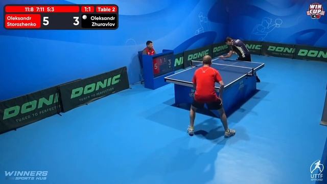 14:45 Oleksandr Storozhenko 3 -2 Oleksandr Zhuravlov West 4 WIN CUP 14.12.2022 | TABLE TENNIS WINCU