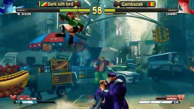 Dark sith lord(M.Bison) vs Gambazak(Cammy)  FT3 - SFVAE