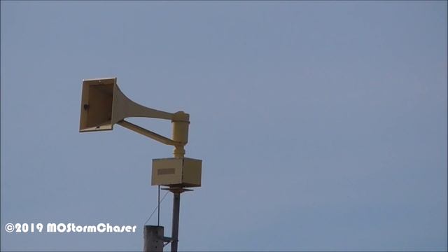 Federal Signal Thunderbolt 1000BT Storm Siren Test - Bois D'Arc, MO