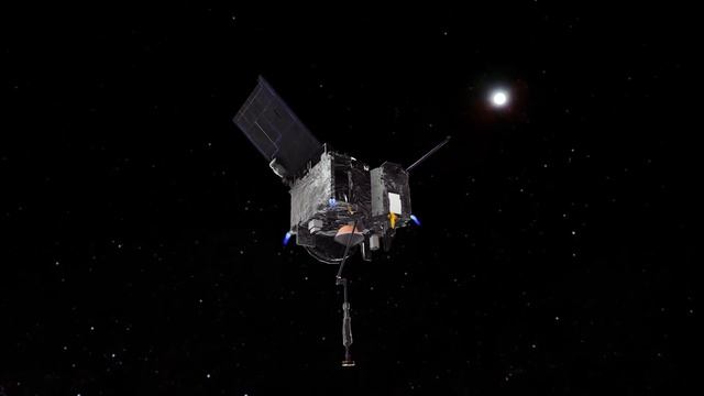 Animation of OSIRIS-REx Touch And Go maneuver