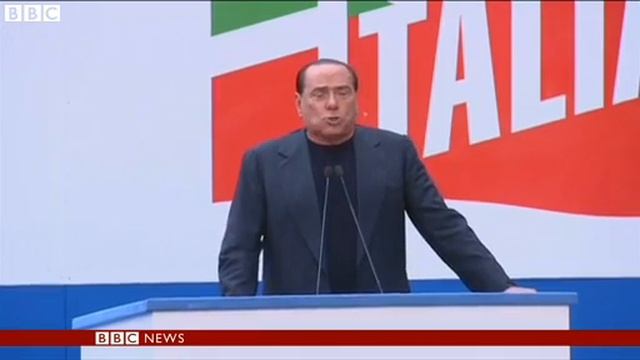 Silvio Berlusconi supporters rally in Rome BBC News