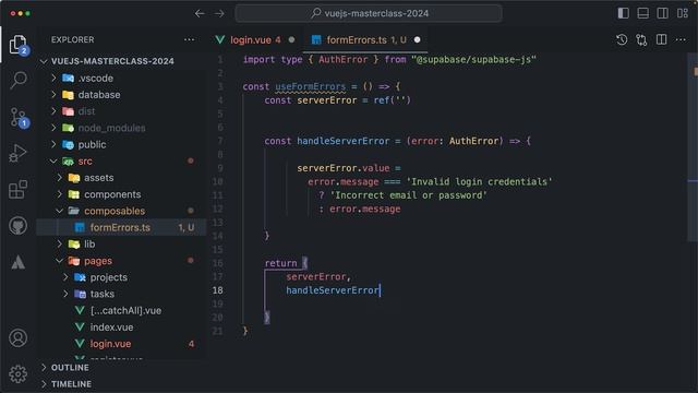 89 Create a Composable for Handling Form Errors